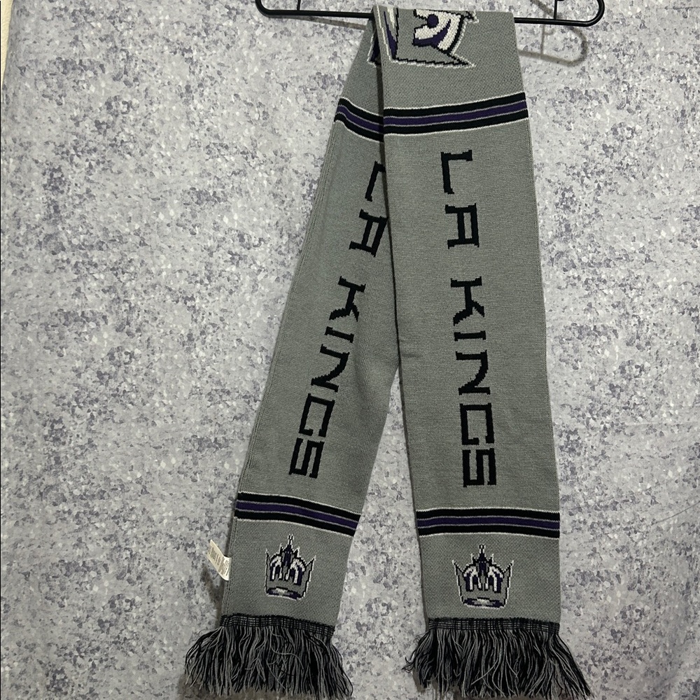 Forever Collectibles Gray and Purple NHL Knit Scarf